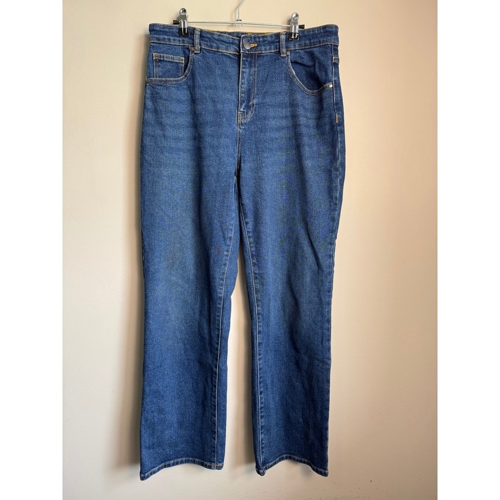 Buffalo David Bitton Womens Della High Rise Wide Leg Jeans 10 Back-to-School